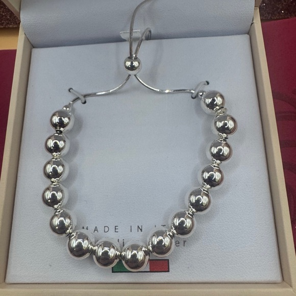 Mia fiore sterling silver Italian made beaded bracelet - Picture 2 of 7